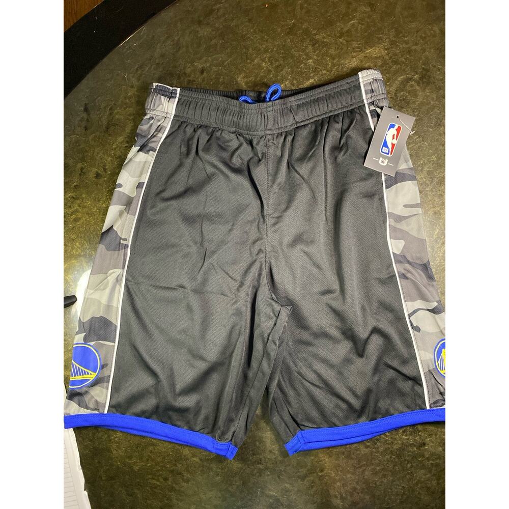 Golden State Warriors Camo Basketball Shorts Mens Medium NBA UNK NWT